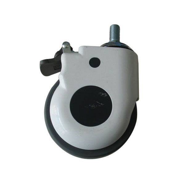 China Medical Bed Hospital Castors Mute Plastic Wheel With Brake ABS Outer Cover wholesale