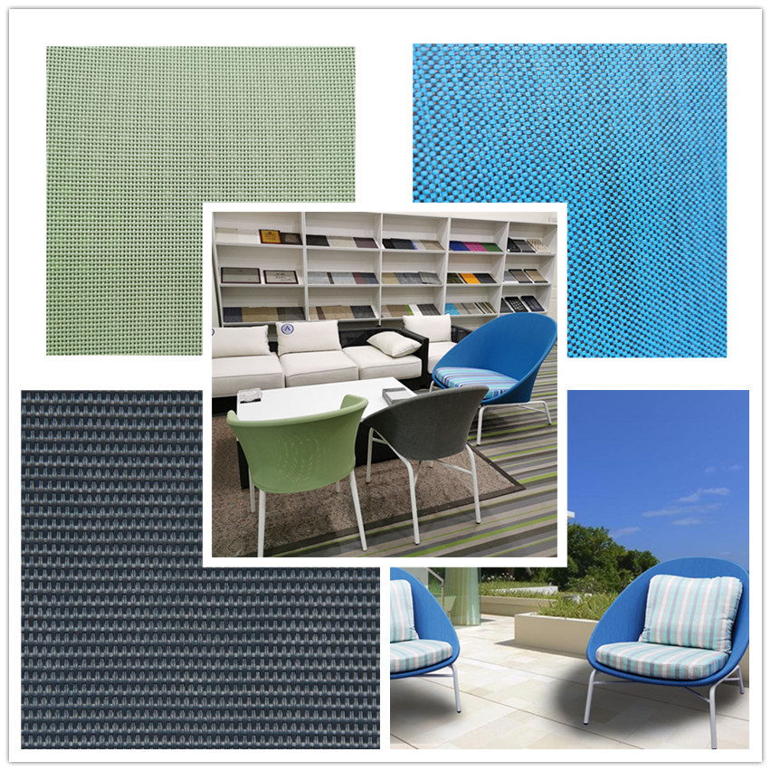 China Eco Friendly UV Resistant PVC Mesh Fabric / Garden Chair Mesh Fabric wholesale