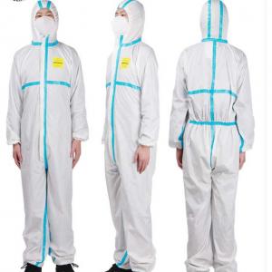 China PP PE SMS Chemical Protective Coveralls Nonwoven Fabric Industrial Safety Coveralls wholesale