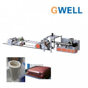 China GPPS Opaque Sheet Production Machine GPPS Plastic Sheet Extrusion Line Twin Screw Extruder wholesale