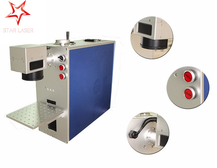 China Dot Pin 20W Fiber Laser Marking Machine Easy Operation Laser Marking Equipment wholesale