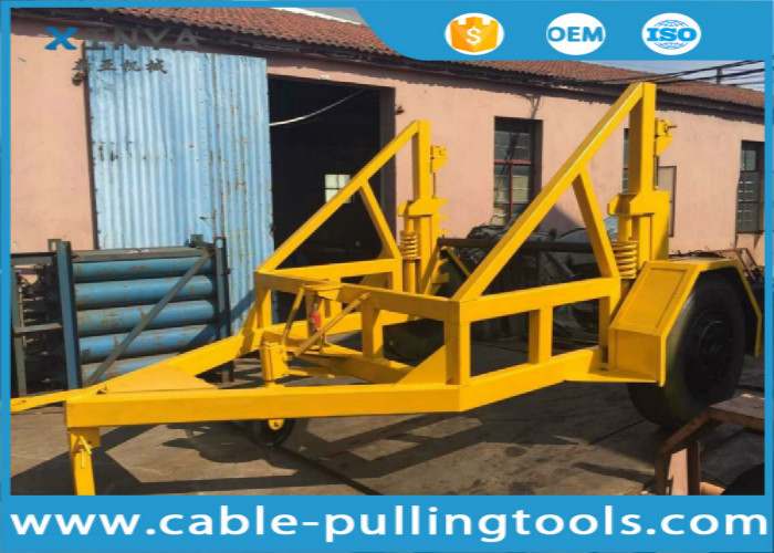 China 3T - 10T Heavy duty suspension cable drum reel carrier trailer for cable pulling wholesale