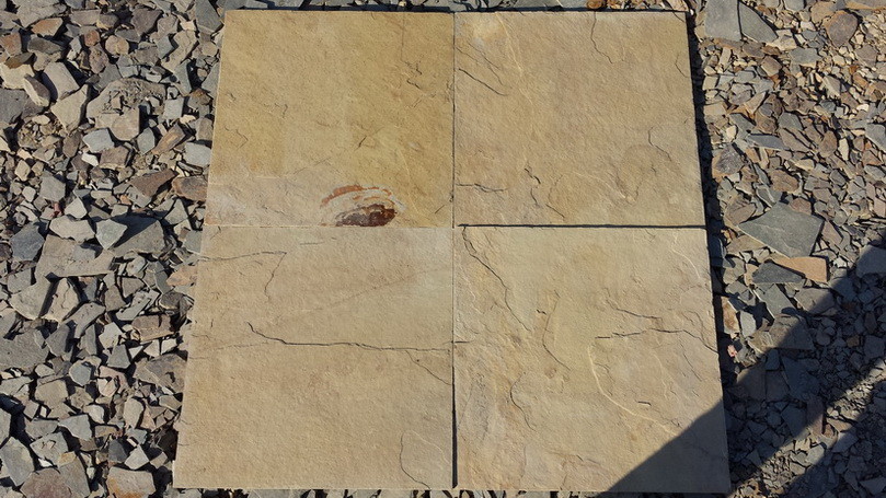 China China Yellow Slate Tiles Yellow Slate Paving Stone Natural Stone Pavers for Walkway wholesale
