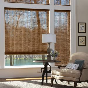China SGS Sun Protection Manual Roller Blind Reed Shades wholesale
