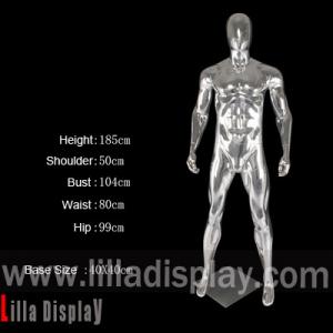 China lilladisplay chrome sport straight pose full body athletic male mannequin JR-1 wholesale