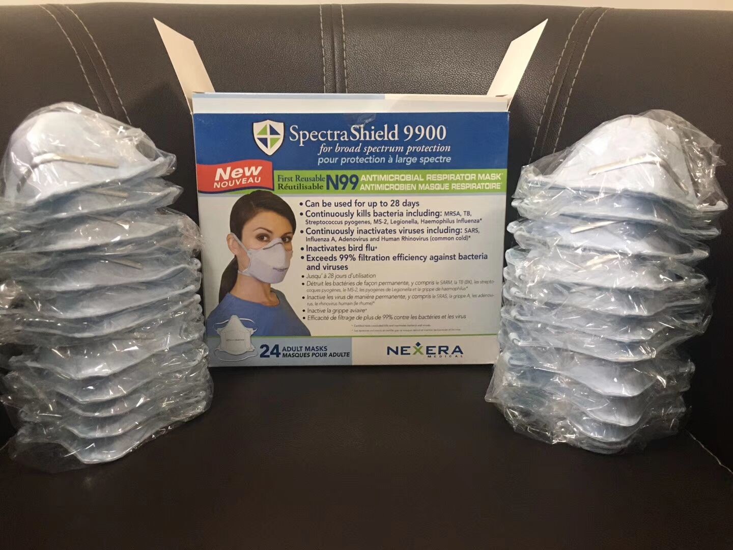 China BFE 99% N99 FFP3 SPECTRA SHIELD Surgical Mask , Non Woven Mask With Valve wholesale