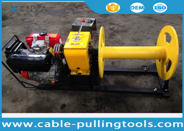 China 3 Ton Diesel Engine Cable Pulling Winch For Stringing ABC Cable ISO wholesale