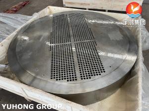 China ASME SA516-2021 Gr.70N Stationary Tubesheet OD.1640 X THK 292.1MM For Heat Exchanger wholesale