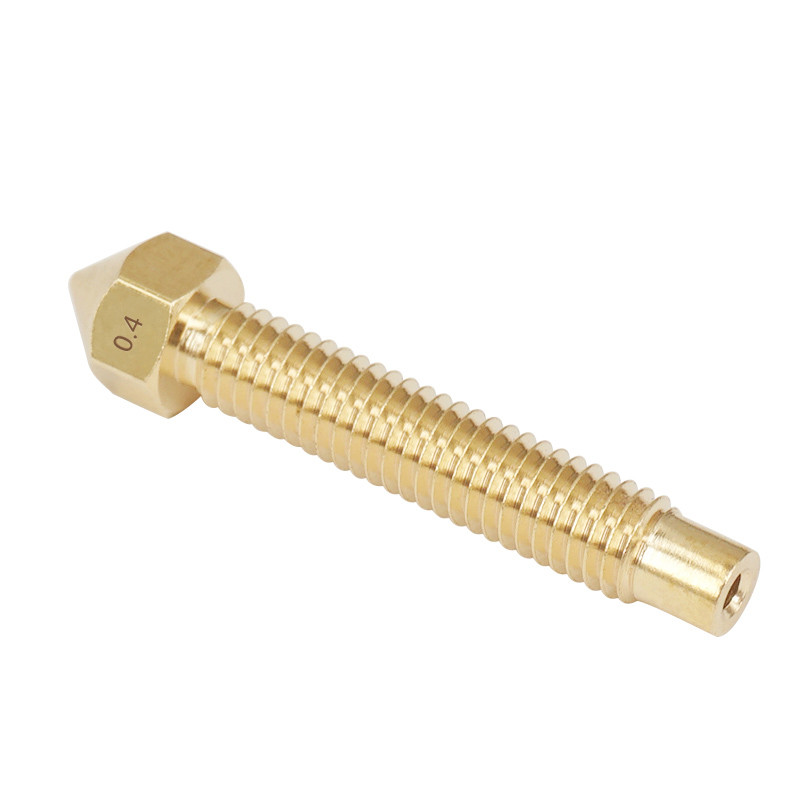 China 1.75mm/3mm 3D Printer Nozzle Brass Lengthen Nozzle 0.4mm Copper Long wholesale