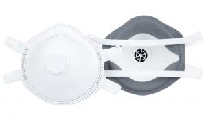 China White Disposable Respirator Mask , FFP2V Dust Mask For Industrial Field wholesale