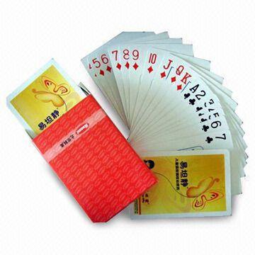 China Customized and Advertising Playing Cards/Pokers, Available in Various Shapes and Printing Designs wholesale