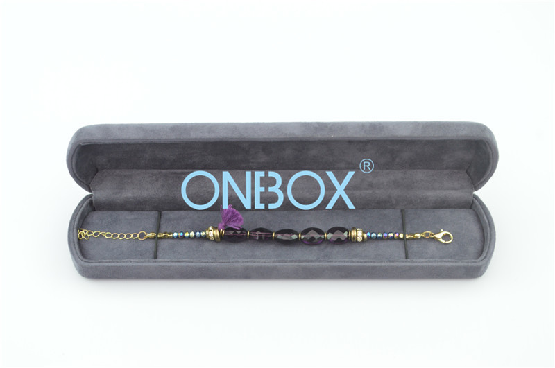 China Elegant Luxury Jewellery Packaging Boxes In Oblong Shape For Girl  'S Bracelet wholesale