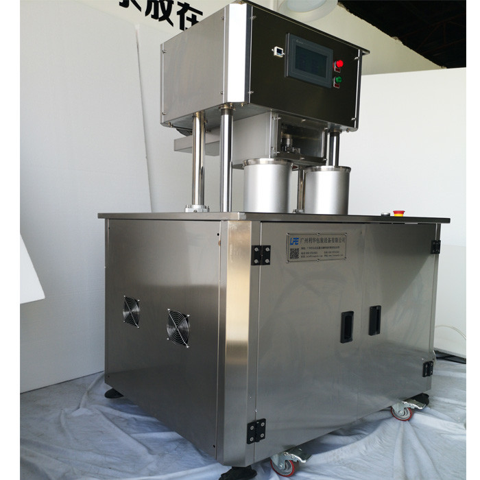 China Double Chamber Nitrogen Can Seamer , 1 Head Nitrogen Tin Can Sealing Machine wholesale