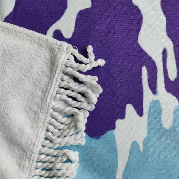 oversized quick dry microfiber sandfree recycled beach towel with logo custom print tie dye beach towel