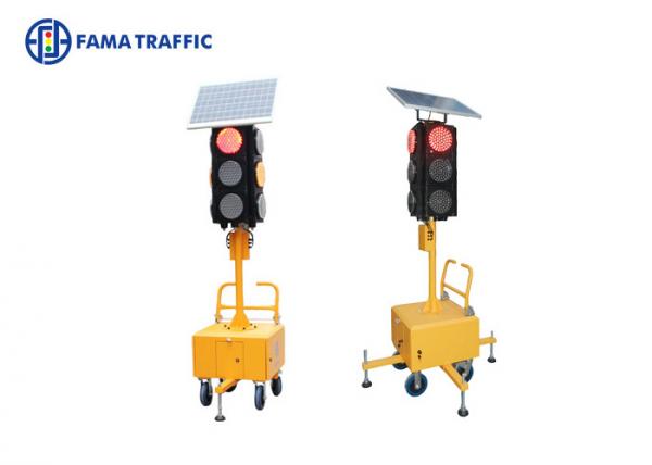 Road Safety Solar Led Traffic Lights 8 Inch Novel Structure Long Service Life
