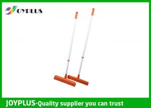 China JOYPLUS Home Rubber Sweeper Broom , Rubber Push Broom With Handle 120cm wholesale