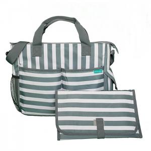 China Diaper bag by mega rayson stylish stripes, functional baby stroller organizer wholesale