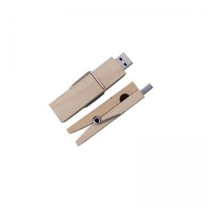 China Logo Print Wood Thumb Drive, Book Clip Wood USB Flash Drives 4GB 16GB wholesale