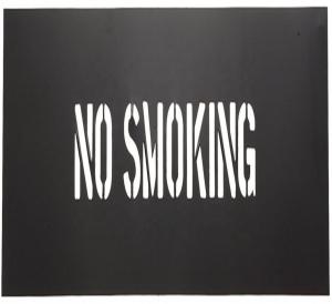 China Public Place No Smoking Stencil , No Smoking Sign Stencil Customized Size wholesale