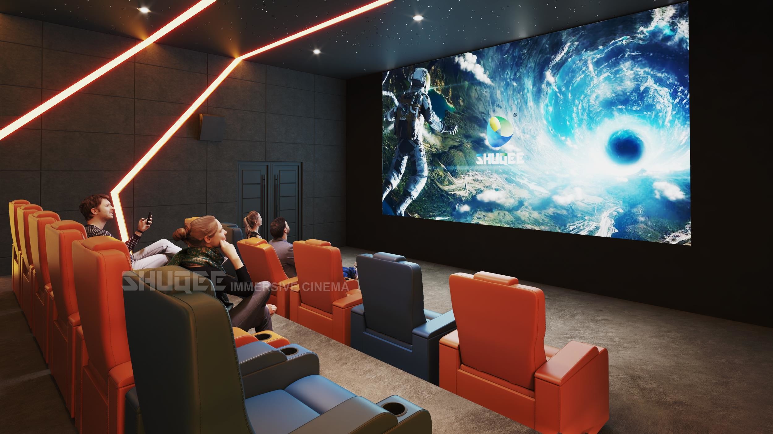 China Home Cinema System Experience With Speaker , Projector And Screen System wholesale