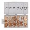 Buy cheap 110pcs 6 Sizes Metric Copper Flat Ring Washer Gaskets Assortment Set Kit from wholesalers