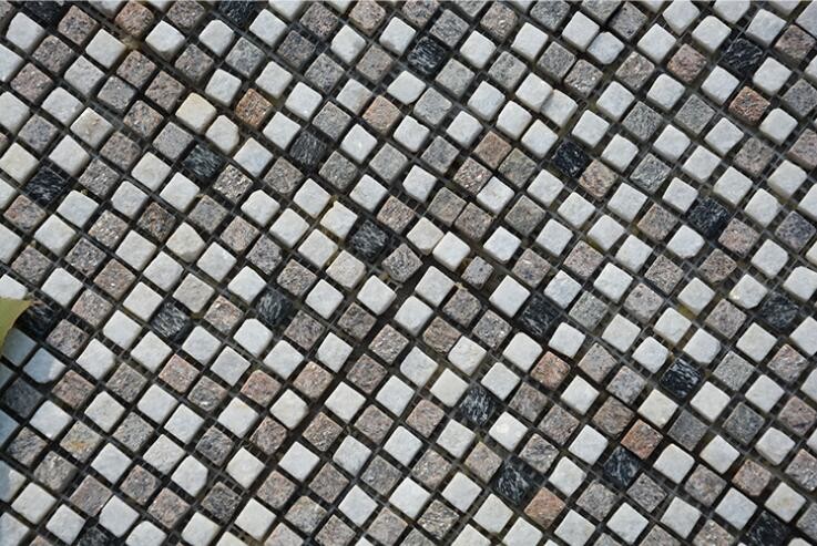 China Quartzite Mosaic,Natural Stone Mosaic Pattern,Oyster White Black Quartzite Mosaic Wall Tiles,Interior Stone Mosaic wholesale