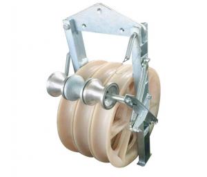 China Transmission Line Tools Conductor Stringing Block Pulley With Grounding Wheels wholesale