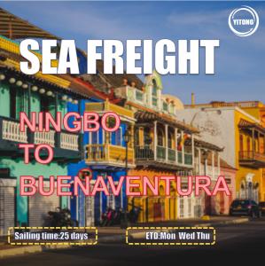 China Ningbo To  Buenaventura Colombia Sea Freight Logistics Services 25 Days wholesale
