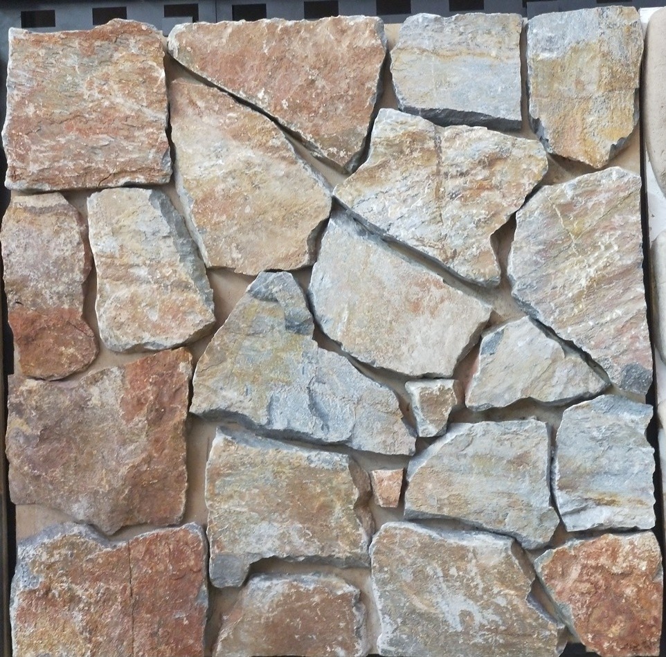 China New Oyster Quartzite Random Flagstone,Irregular Flagstones,Crazy Stone,Flagstone Walkway,Random Wall Stone wholesale