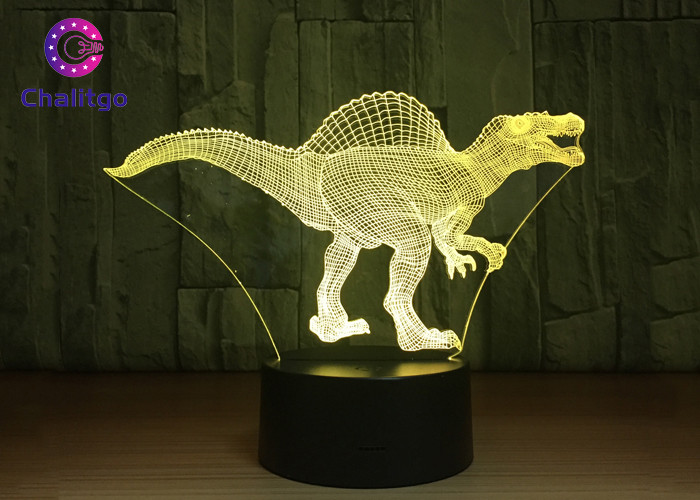 China RGB 3D Dinosaur Night Light Touch Screen Spinosaurus Thanksgiving Gifts wholesale