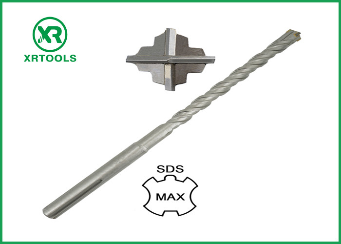 China Cross Head Tip SDS Drill Bits , SDS Max Drill Bits For Block / Brick / Wall wholesale