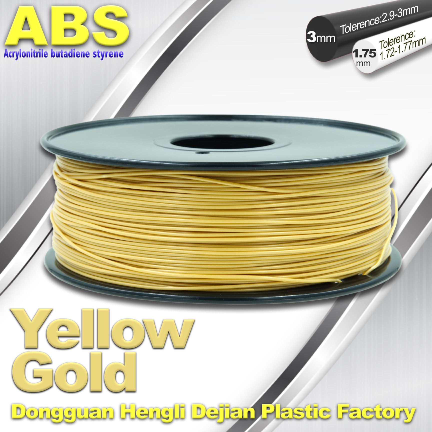 China Soft Colorful 1.75mm /  3.0mm 3D Printing ABS Filament  Material For 3D Printers wholesale