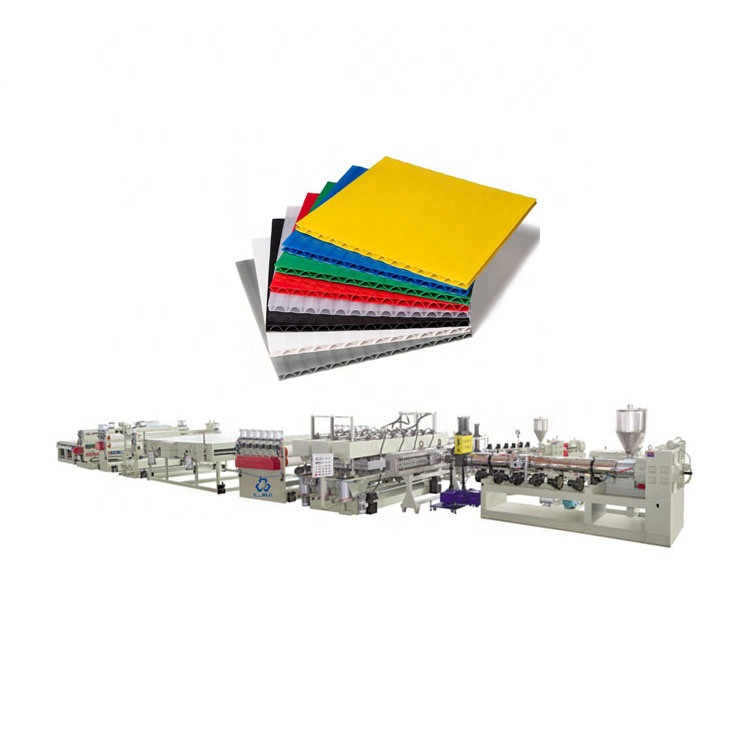 China PP polypropylene plastic hollow corrugated sheet Making Machine wholesale