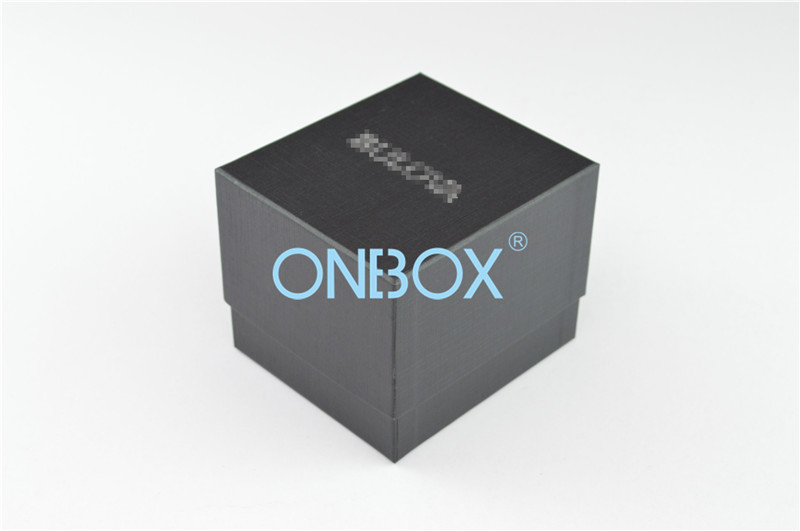 China C Ring Black Paper Luxury Watch Packaging Customized Logo / Mens Watch Boxes wholesale