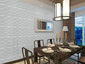 China Fiberglass 3D Wall Panels TV Background Wallpaper Foam Sandwich Panels for Office wholesale