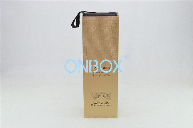 China Magnets Closure Wine Bottle Gift Box / Gift Packaging Box Eco Friendly wholesale