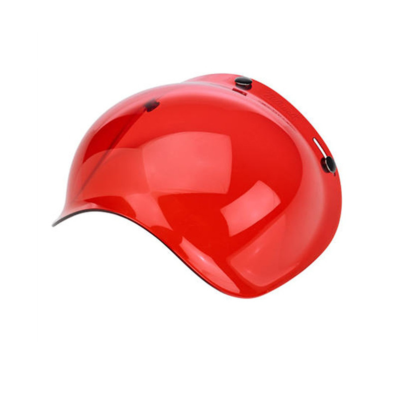 China Red Motorcycle Helmet Visor Bubble Visor Lens Harley Moto Helmet Compatible wholesale