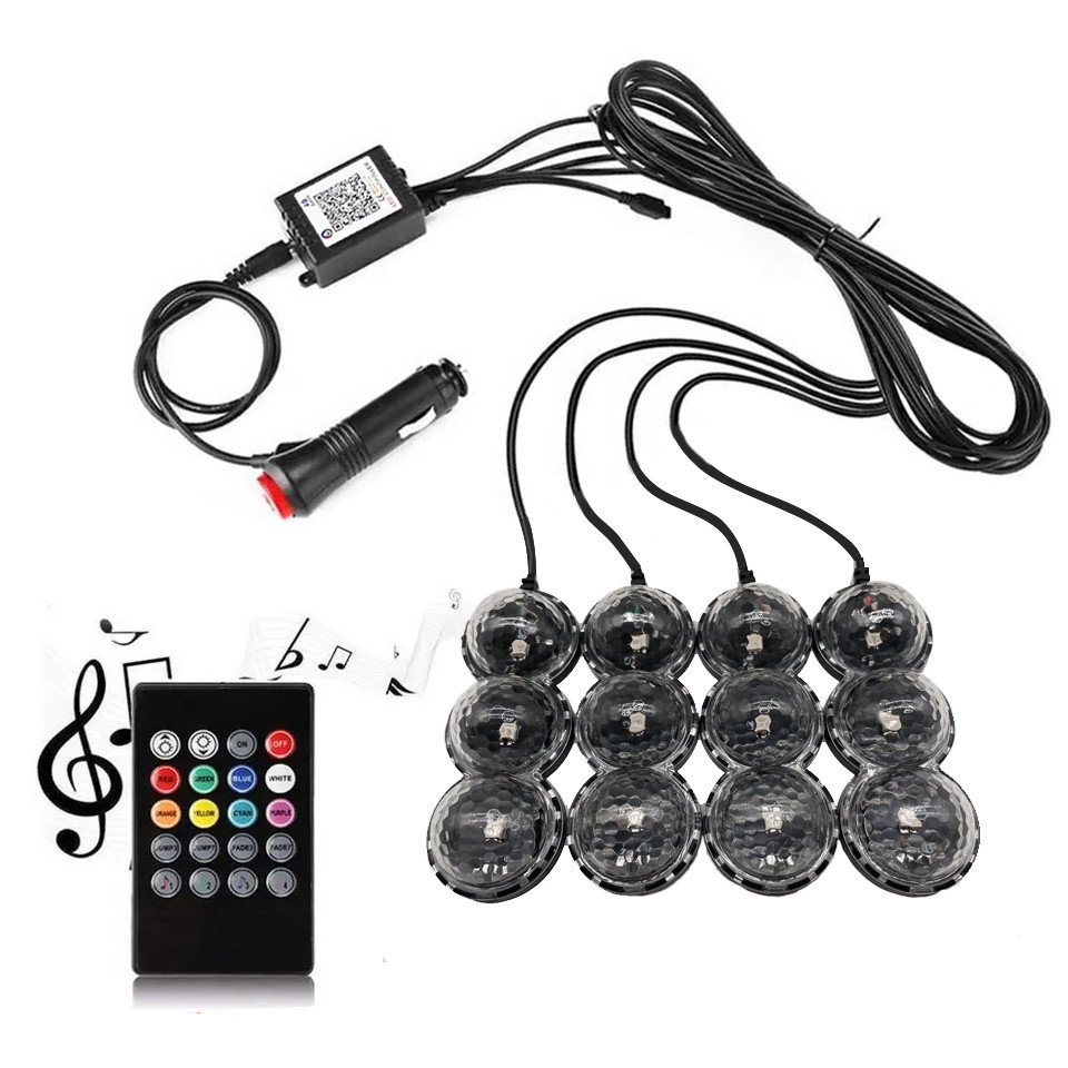 Buy cheap RGB Atmosphere lamp Remote Interior 5050 LED Strip Atmosphere Car Lights With from wholesalers
