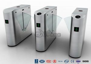China Auto Retractable Entrance Waist High Turnstile With Face Recognition / Card Reader wholesale