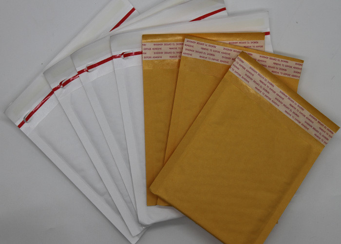 China Customized Yellow Kraft Paper Bubble Mailers Easy To Tear Padded For Mailing wholesale