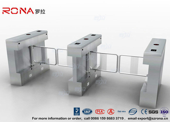 China Automatic Pedestrian Swing Gate RFID Card Reader Infrared Sensor Security Turnstile wholesale