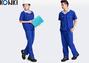 China Blue Wear Work Trousers Custom Comfortable Work Uniform For Electrician / Worker wholesale