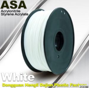 China White ASA Filament / Anti Ultraviolet 1.75mm Filament For 3D Printer wholesale