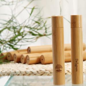 China Biodegradable Toothbrush Travel Case Reusable Bamboo Box BPA FREE wholesale