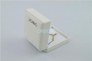 China Luxury Leather Jewelry Boxes For Christmas Gift With Removable Insert Pad wholesale