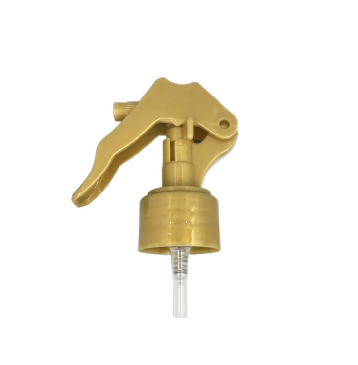 Gold Plastic Trigger Sprayer Pump 0.25ml Dosage 24/410 28/410 Bottle Head Replacement