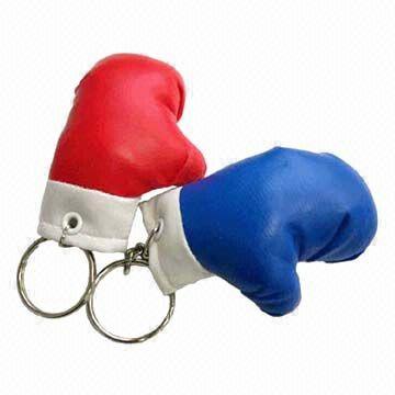 China Fancy Mini Boxing Glove Keychain with Printing Space for Promotional Purpose  wholesale