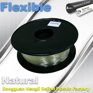 China Transparent Rubber Flexible 3D Printer Filament Consumables 1.75mm  / 3.0 mm wholesale
