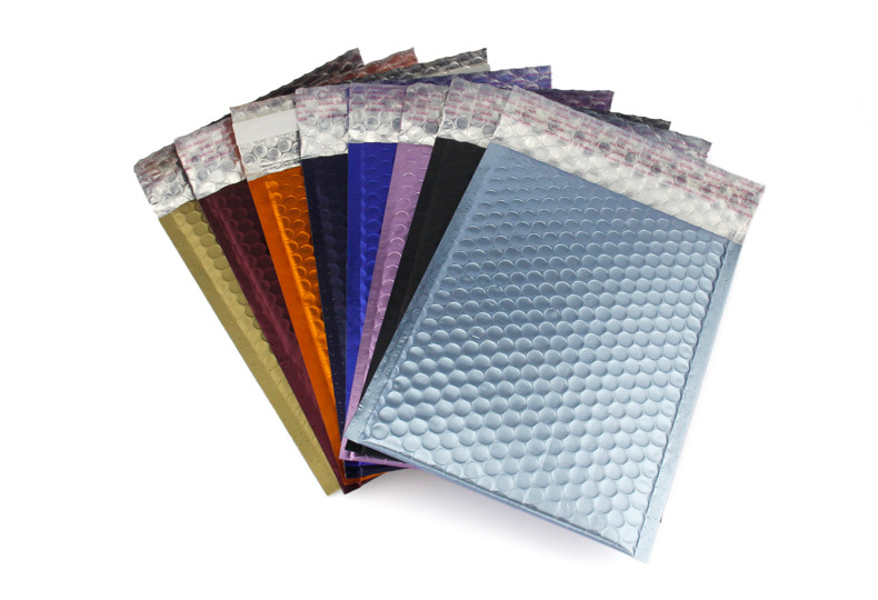 China Offset Glamour Metallic Bubble Mailers 100 Microns CMYK Colored wholesale