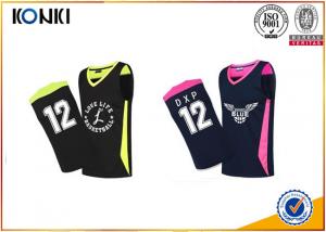 China Mesh Fabric Custom Sports Apparel Basketball Uniform For Adults Womens / Men wholesale
